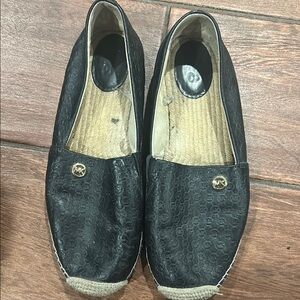 Michael Kors Black Loafers Comfortable Slip-Ons